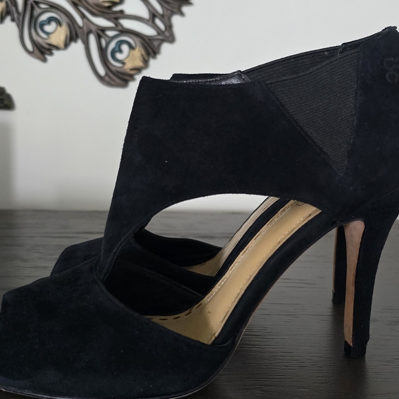 Coach Black Suede Heels - Picture 3 of 12